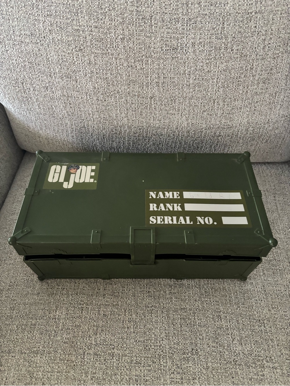 Vintage C.I Joe plastic footlocker